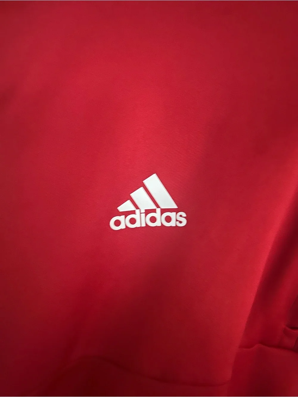 adidas Men’s Red Kansas Jayhawks Half-Zip Pullover